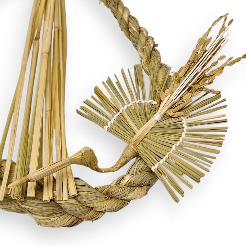 正月飾り 藁細工 鶴亀注連縄 】| めのうの店川島【公式通販】創業明治10年