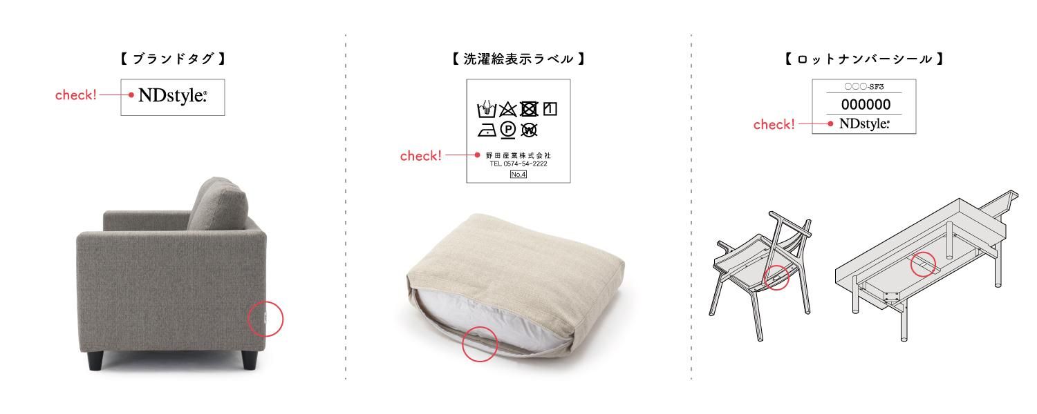 NDstyle.製品の品番の確認方法 - NDstyle. Online Shop
