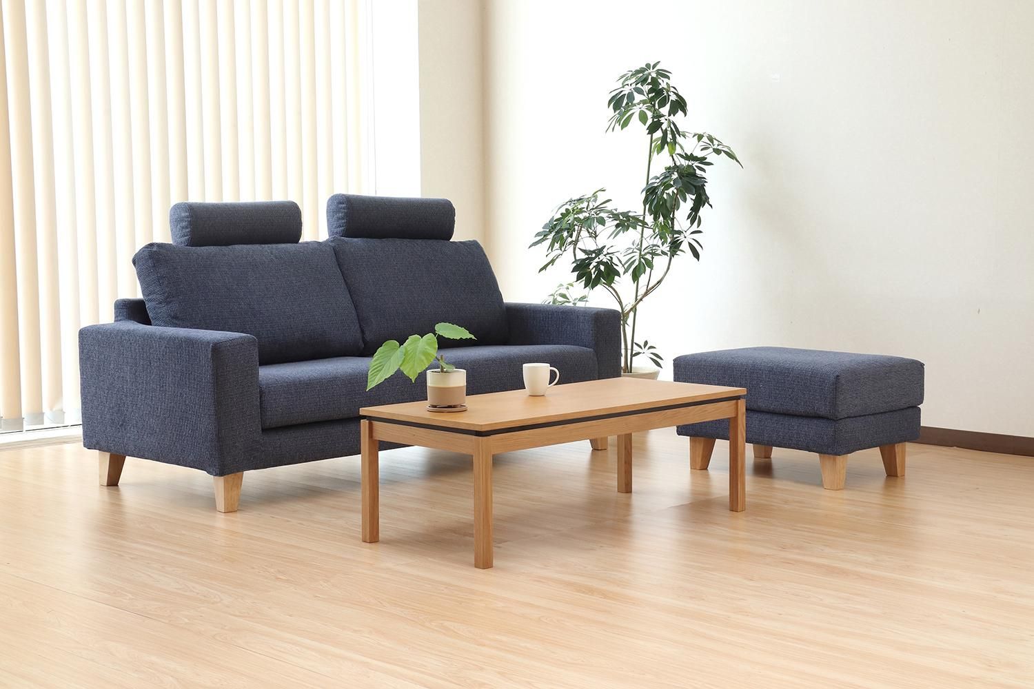 野田ファニチャー ソファー オットマン＆ヘッドレスト付き 野田産業の