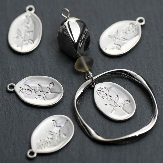 ロンデル　スペーサー　花　月　チャーム　ばら売り　パーツ　金属パーツ ロンデルスペーサー花月チャームばら売りパーツ金属パーツ