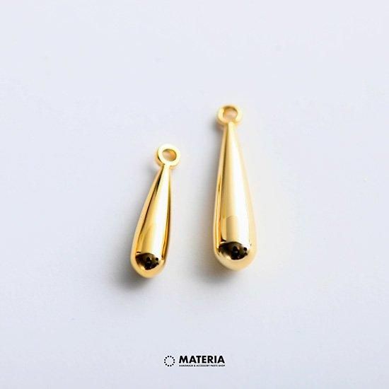 最高級鍍金 ドロップスティックチャーム小 K16GP 2個 ゴールド