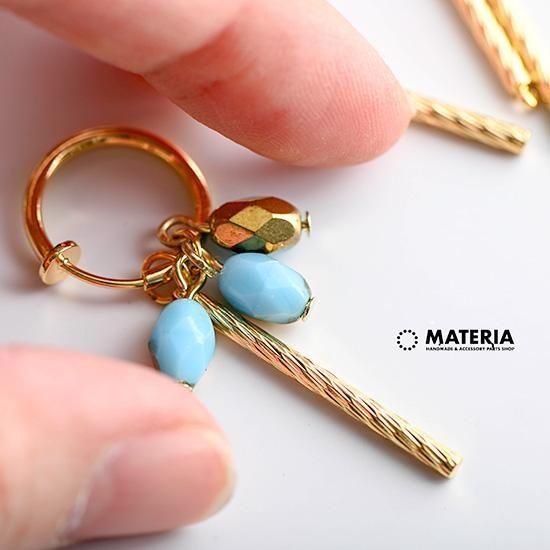 最高級鍍金 シャインスティックチャーム K16GP 韓国製 ゴールド