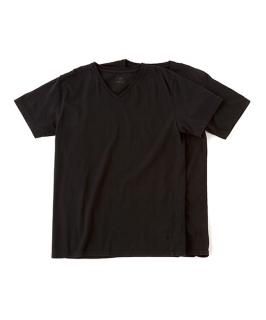 Cadet V/N Tee - 2 Packs / BLACK