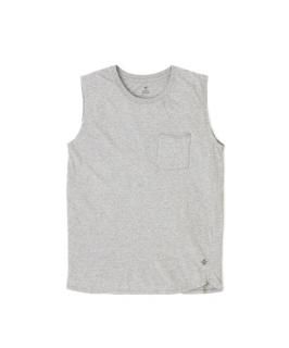 Cadet Sleeveless Pocket Tee / HEATHER GRAY
