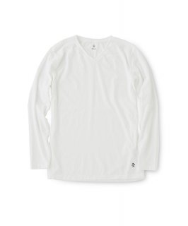 Cadet V/N L-S Tee / WHITE