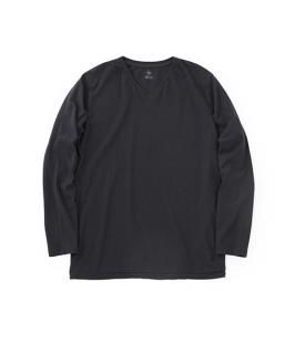 Cadet V/N L-S Tee / CHARCOAL