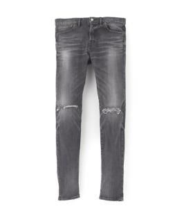 B.C. Black Stretch Crushed Denim Pants - Skinny / BLACK