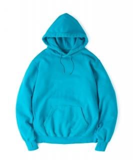 Overdyed Hooded Sweatshirt / TURQUOISE