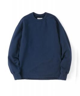 Overdyed Slit Sweatshirt / NAVY