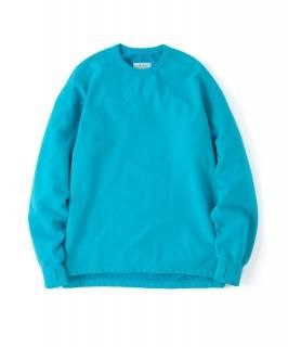 Overdyed Slit Sweatshirt / TURQUOISE