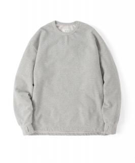 Overdyed Slit Sweatshirt / HEATHER GRAY