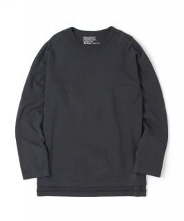 Easy Fit Slit L-S Tee / VIINTAGE BLACK