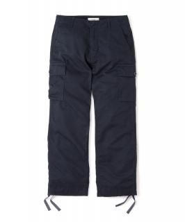 Linen Easy Fit Cargo Pants / NAVY
