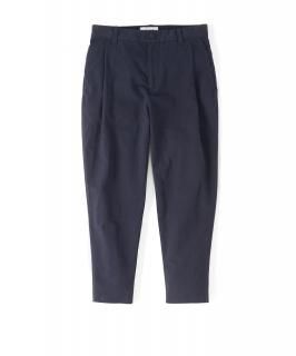 Hemp Tapared Ankle Cut Pants / NAVY