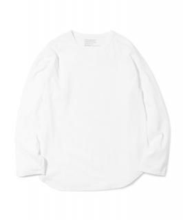 Easy Fit Round Cut L-S Tee / WHITE