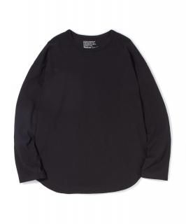 Easy Fit Round Cut L-S Tee / BLACK