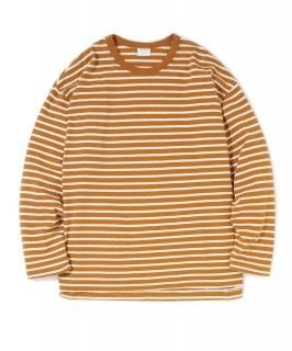 Easy Fit Border Slit L-S Tee /  CAMEL x OFF-WHITE