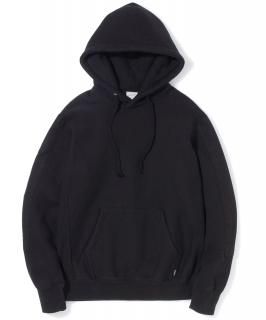 Overdyed Military Hooded Sweatshirt / BLACK