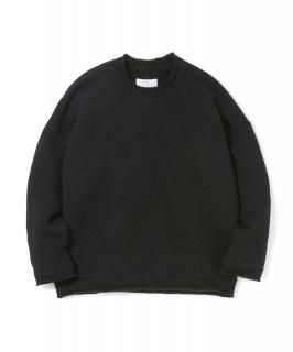 Wide Sleeve Knit Top / BLACK