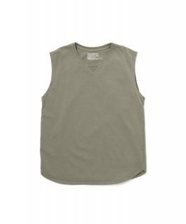 Easy Fit V-Gusset Sleeveless Tee / KHAKI
