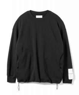 Drawstring Sweatshirt / BLACK