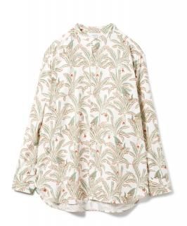 Band Collar Local Aloha Shirt / OFF-WHITE