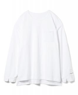 Side Slit Pocket L/S Tee / WHITE