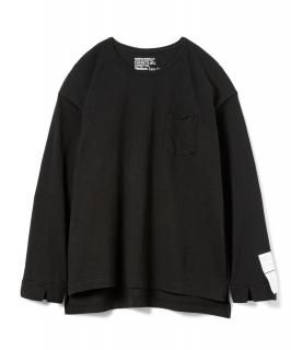 Side Slit Pocket L/S Tee / BLACK