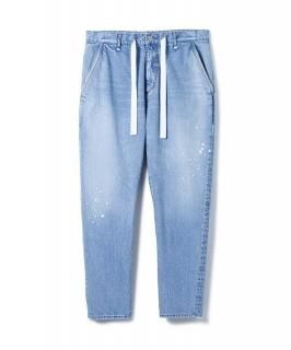 Easy Denim Pants - Damaged Easy Fit Tapered / INDIGO