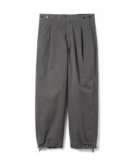 Wide Suspend Tuck Pants / CHARCOAL
