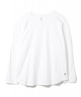 Cadet Easy Fit Round L-S Tee / WHITE