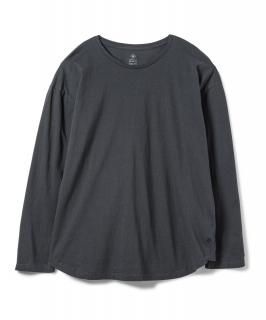 Cadet Easy Fit Round L-S Tee / CHARCOAL