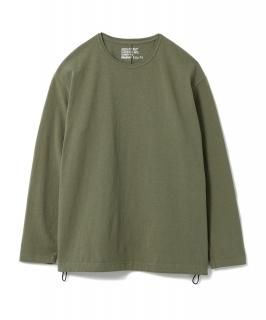 Drawstling L-S Tee /  OLIVE