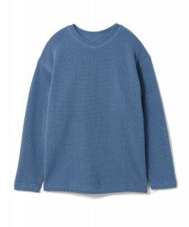 Easy Fit Cotton Knit Top / SMOKE BLUE