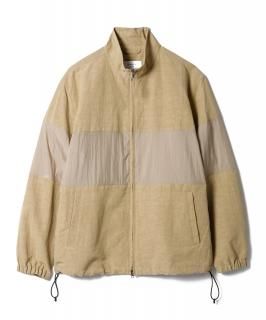Linen Stand Collar Jacket / KHAKI BEIGE