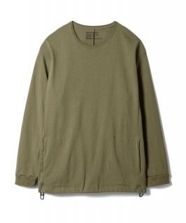 Pocket&Drawstling L-S Tee / OLIVE DRAB