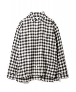 Flannel Check Yak Wool Shirt / BLACK OLIVE CHECK