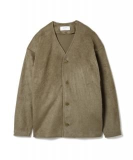 Shaggy Knit Cardigan / OLIVE