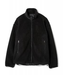 High-Neck Pile Jacket / BLACK
