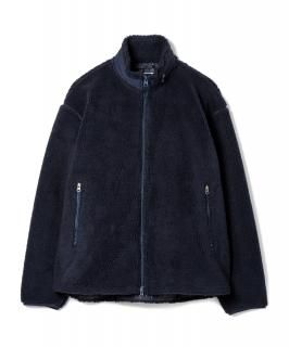 High-Neck Pile Jacket / NAVY