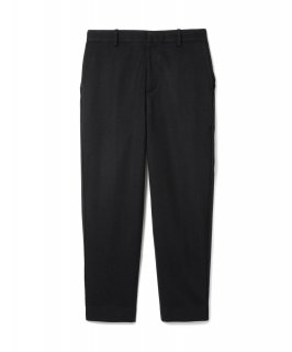 Wool-Flannel Stretch Slacks / BLACK