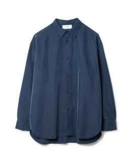 Rayon Draped Shirt / NAVY