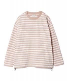 Border L-S Tee / OFF-WHITExBEIGE