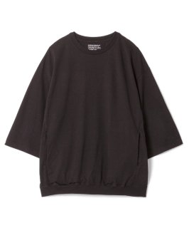 Rib Pocket 3-Q-S Tee / BLACK