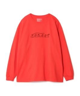 Fishing Line Font L-S Tee / RED