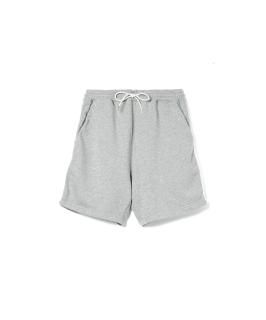 Side Tape Sweat Shorts / HEATHER GRAY