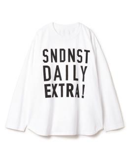 Newspaper L-S Tee / WHITE