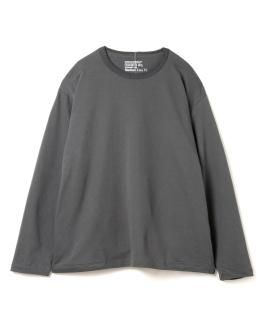 Inlay Seam Pocket L-S Tee / CHARCOAL