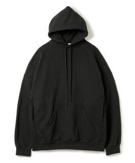 Double Pocket Hooded Sweatshirt / BLACK