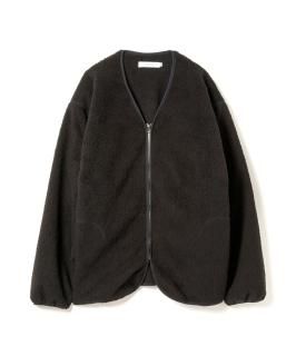 Boa Zip Cardigan Jacket / BLACK